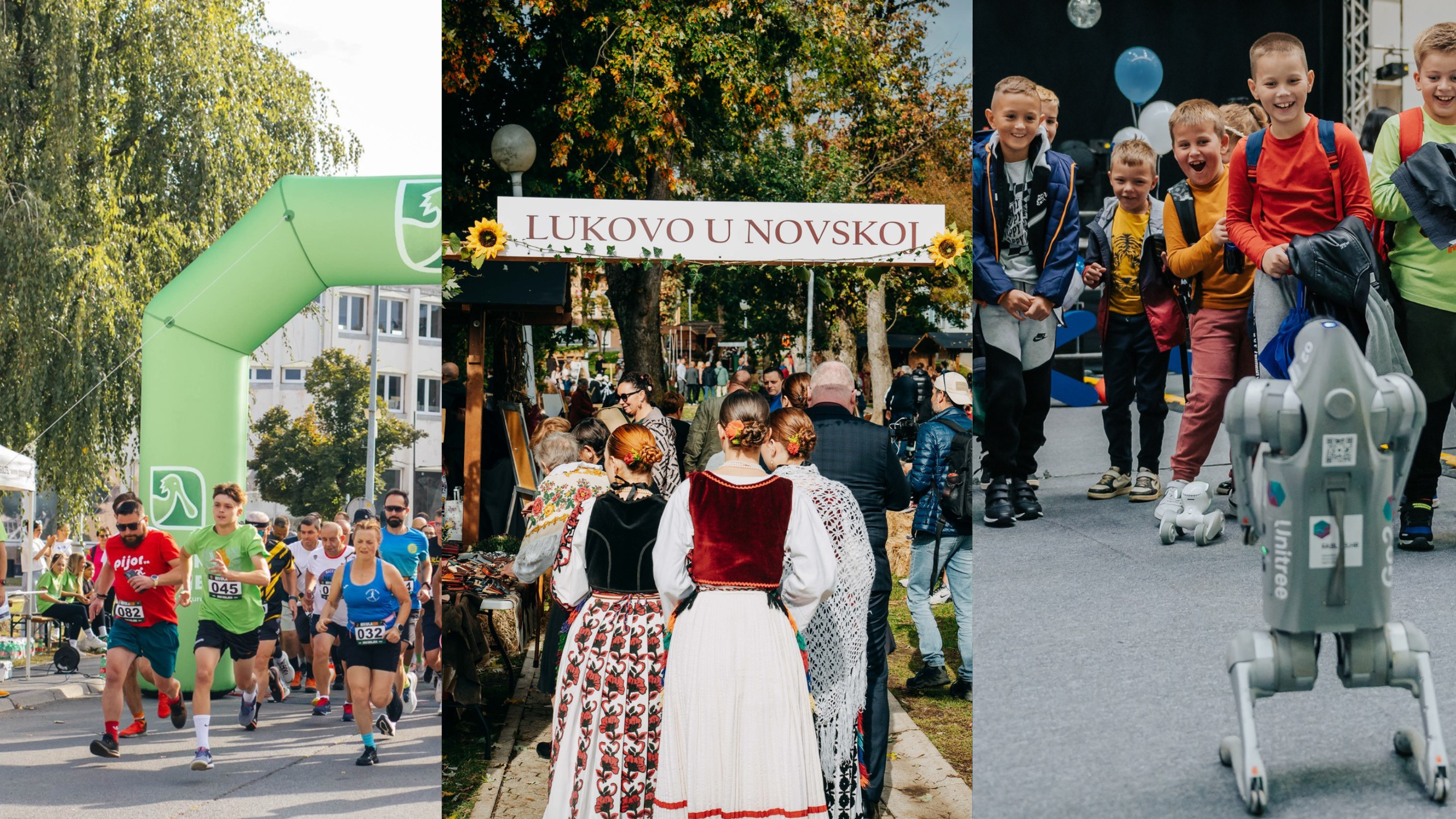 "Puno ljudi, trkača, posjetitelja na manifestacijama NovskaRUN, Lukovo u Novskoj i NOVsky u Novskoj"